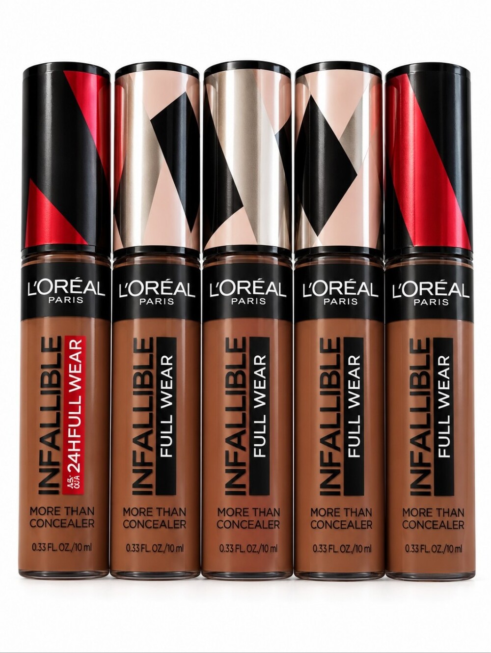 5 x L'Oreal Infallible Full Wear Concealer, Full Coverage, 435 Coffee